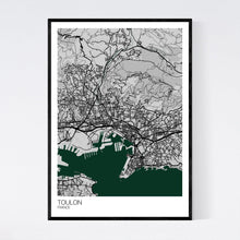 Load image into Gallery viewer, Toulon City Map Print