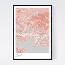 Load image into Gallery viewer, Toulon City Map Print
