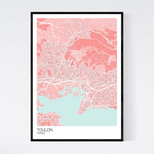 Load image into Gallery viewer, Toulon City Map Print