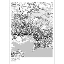Load image into Gallery viewer, Map of Toulon, France