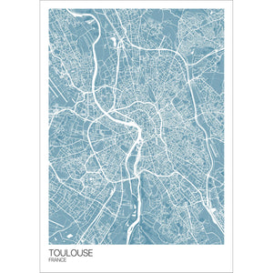 Map of Toulouse, France