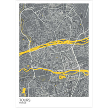 Load image into Gallery viewer, Map of Tours, France