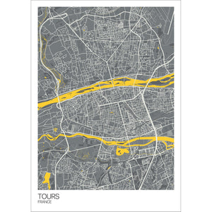Map of Tours, France