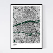Load image into Gallery viewer, Tours City Map Print
