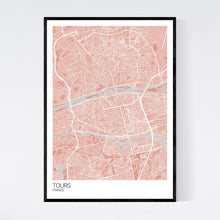 Load image into Gallery viewer, Tours City Map Print