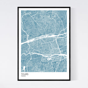 Tours City Map Print