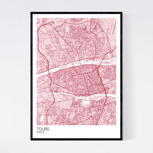 Load image into Gallery viewer, Tours City Map Print