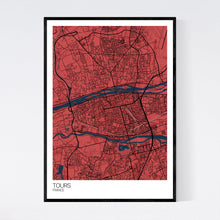 Load image into Gallery viewer, Tours City Map Print