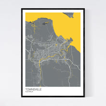 Load image into Gallery viewer, Townsville City Map Print