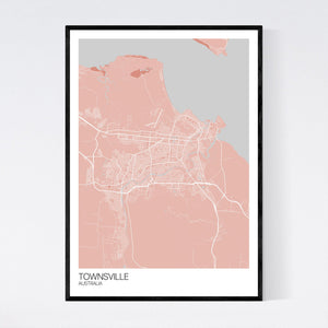 Townsville City Map Print