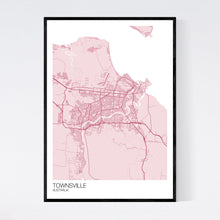 Load image into Gallery viewer, Townsville City Map Print