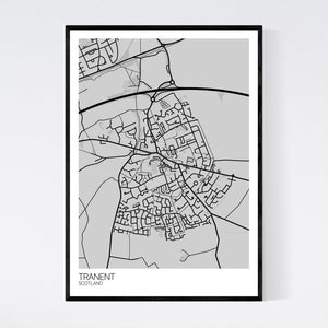 Tranent Town Map Print