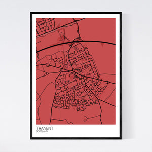 Tranent Town Map Print