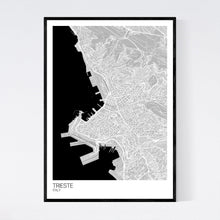 Load image into Gallery viewer, Trieste City Map Print