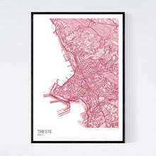 Load image into Gallery viewer, Map of Trieste, Italy