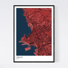 Load image into Gallery viewer, Trieste City Map Print