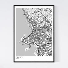 Load image into Gallery viewer, Trieste City Map Print
