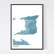 Load image into Gallery viewer, Trinidad Island Map Print