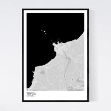 Load image into Gallery viewer, Tripoli City Map Print