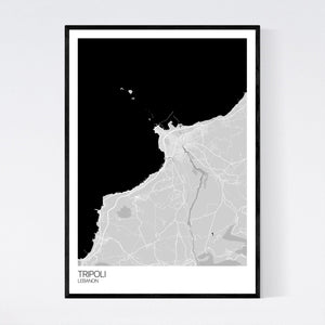 Tripoli City Map Print