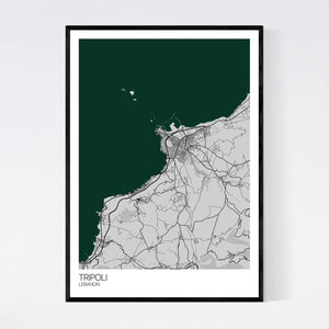 Tripoli City Map Print