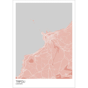 Map of Tripoli, Lebanon