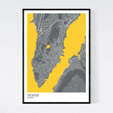 Load image into Gallery viewer, Tromsø City Map Print