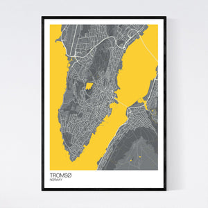 Tromsø City Map Print