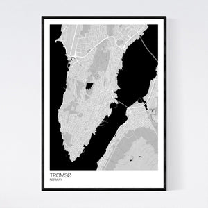 Tromsø City Map Print
