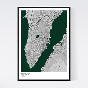 Tromsø City Map Print