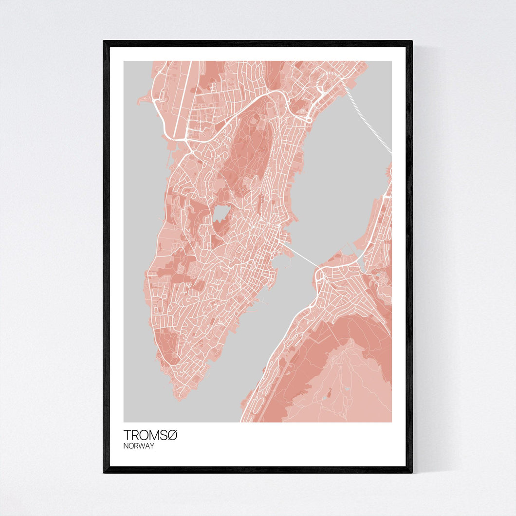 Tromsø City Map Print