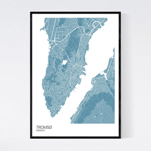 Tromsø City Map Print