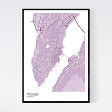 Load image into Gallery viewer, Tromsø City Map Print