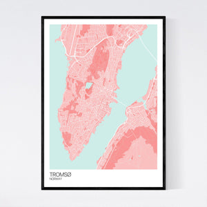 Map of Tromsø, Norway