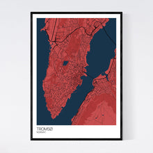 Load image into Gallery viewer, Tromsø City Map Print