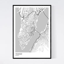 Load image into Gallery viewer, Tromsø City Map Print
