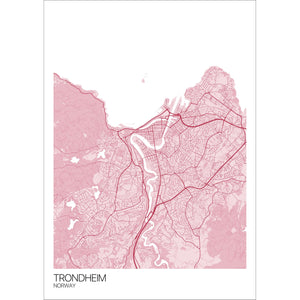 Map of Trondheim, Norway