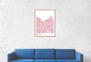 Map of Trondheim, Norway