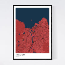 Load image into Gallery viewer, Trondheim City Map Print