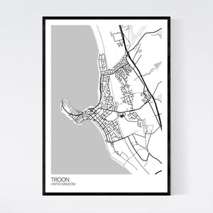 Troon City Map Print