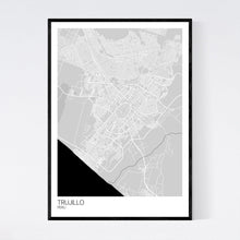 Load image into Gallery viewer, Trujillo City Map Print