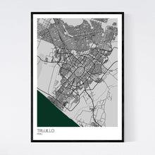 Load image into Gallery viewer, Trujillo City Map Print