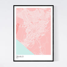 Load image into Gallery viewer, Trujillo City Map Print