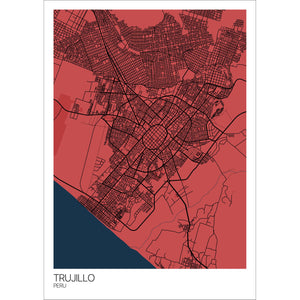 Map of Trujillo, Peru