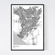 Load image into Gallery viewer, Trujillo City Map Print