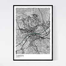 Load image into Gallery viewer, Tübingen Town Map Print