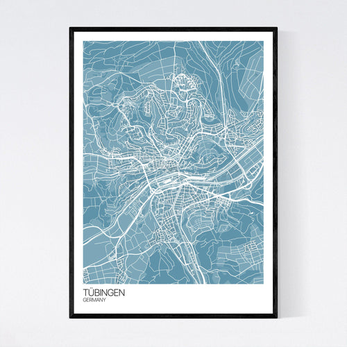 Map of Tübingen, Germany
