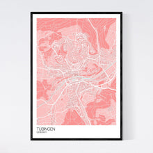 Load image into Gallery viewer, Tübingen Town Map Print