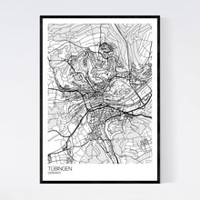 Load image into Gallery viewer, Tübingen Town Map Print