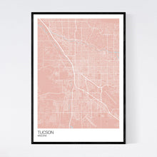 Load image into Gallery viewer, Tucson City Map Print